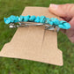 Turquoise Stone French Barrette Hair Clips